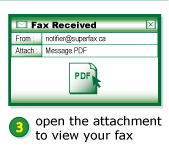 (3) open the attachment to view your fax